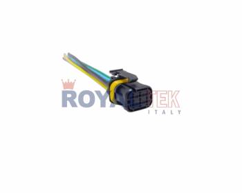 FICHA DE CONEXION ROYALTEK 6 VIAS (SEIS) HEMBRA FARO SCANIA - CONTRAFICHA RTF 7032 - VENTA EN PAQUETES DE 5 UNIDADES ---